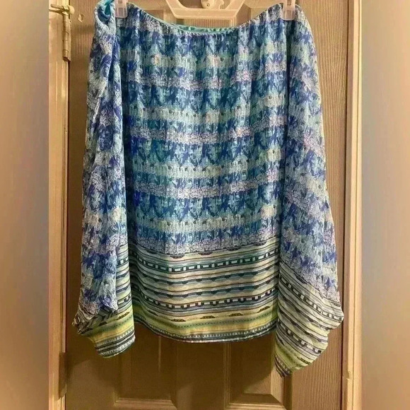 Cato Woman skirt with lining & elastic waist sides are shorter than front & back - Picture 1 of 7